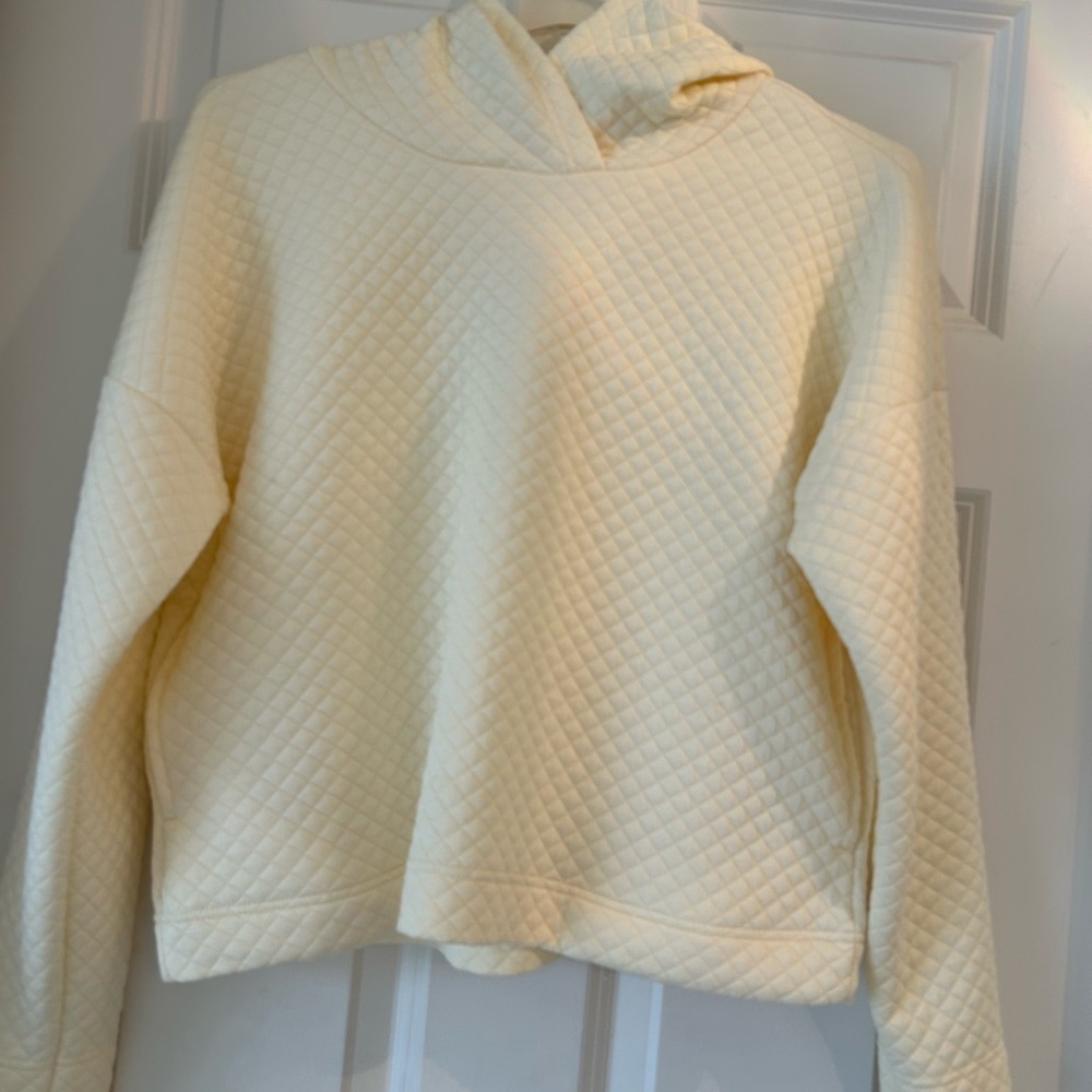 COZY Elegant Cream Female HOODIE Yoga or Workout - Picture 2 of 5